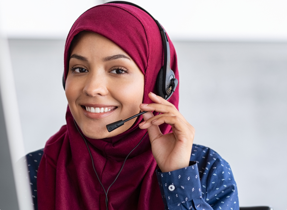 Woman with Headset 2